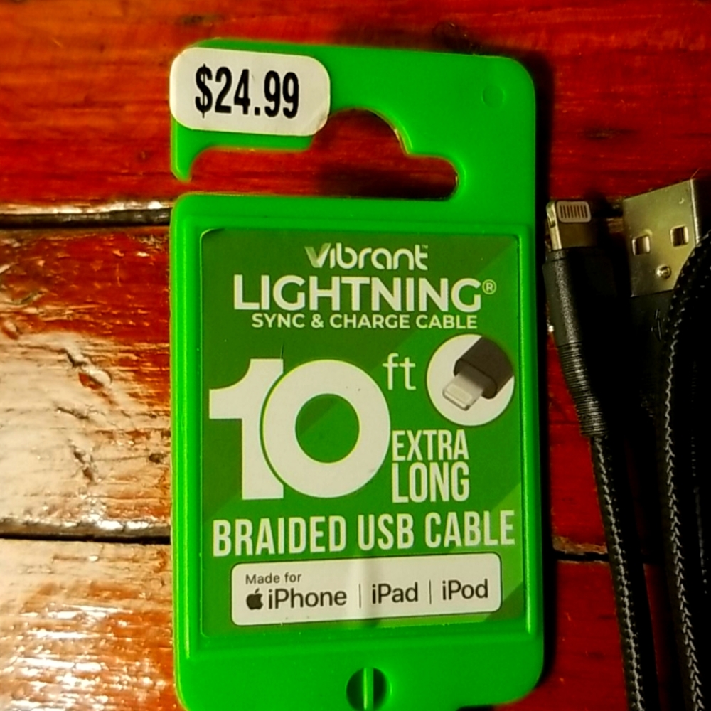 10ft iPHONE CHARGER